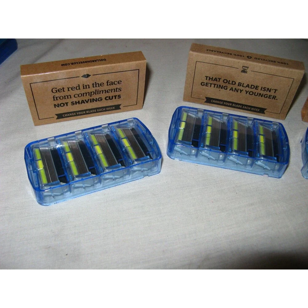 Dollar Shave Club HERITAGE EXECUTIVE 4 Packs Of Refills 16 Total Razor Blades